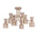 Caused Cricket FREAA FR5094PL-08G ISLA, 660x660x390 mm, E14, 8x40W, color matte gold