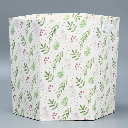 Gift package, packaging, "hexagon", 26.5 x 23 x 25 cm-1