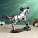 Figure "Running Horse" silver, 34x22cm