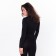 Female thermal underwear (longshit, leggings), black color, size 42-44 (s)