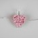 Garland “thread” 2 m Rosa with nozzles “Prishchka-heart”, IP20, silver thread, 20 LED, glow warm white, AAX2