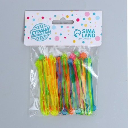 Skewers, 50 pcs. In the set, color mix-1