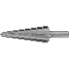 Bison drill 29665-6-20-8, stepped, d = 6-20mm, l = 75 mm, 3 gr. Hvostovik, 8 mm