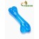 Chewing toy "Classic bone", transparent, PVC, 12.3 cm, blue