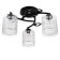 Chandelier 1695/3 E27 40W Black 43x43x2.5 cm Bayerlux
