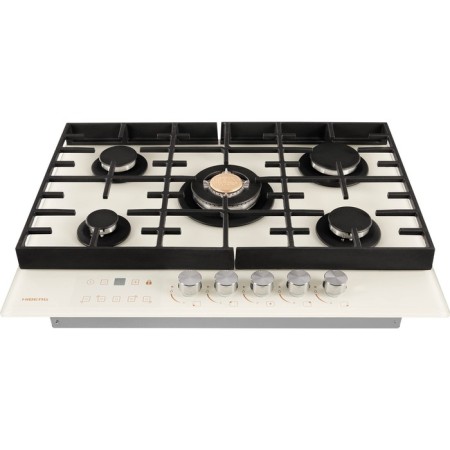 Hound surface HIBERG VM 7155 Y, gas, 5 burners, sensory timer, beige-2