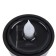 Sadovy lamp Uniel Candle on a sunny battery, 6.5 × 43 × 6.5 cm, flame effect