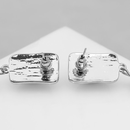 Earrings with pearls "exclus" velvet mah, color silver-2