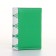 Women's wallet on the button, green color