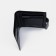 Male purse on the Textura button, for bills, for cards, for coins, black color