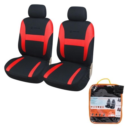 Covers for seats universal RS-3+, on the front seats, velor, black/red