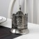 The cup holder "George the Victorious", D = 61 mm, nickel, with blackening