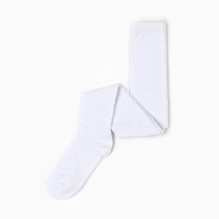 Pantyhose children's openwork, white color, height 80-86 cm