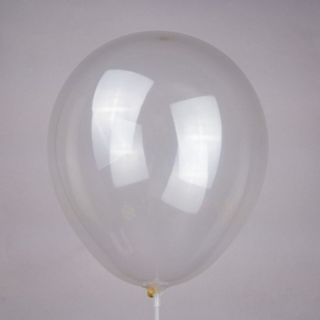 Latex ball 12 ", crystal, transparent, set of 50 pcs.-1