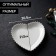 Porcelain plate Magistro "Heart", 20.5 × 21 × 2.5 cm, white color