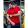 Sports T -shirt male ise, size 48, red color