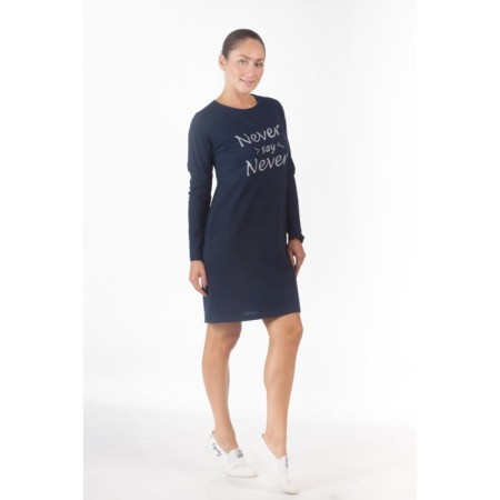 Women's tunic Never Say, size 48, blue color-2