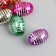 Busina for creativity plastic "Oval" MIX Metallic 1.4x1.7x2.4 cm