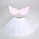 Carnival set "Angel", skirt, wings, white color