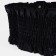 Women's belt, width 12 cm, elastic band, black color