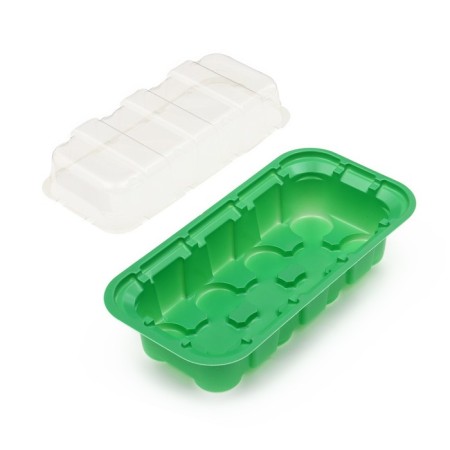 Mini-Pirate for seedlings, 24 × 12 × 11 cm, inserts (11 pcs.) For tablets for seedlings d = 3 cm, Greengo