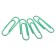 Office paper clips 28 mm, 100 pcs, Erichkrause "Pastel Bloom", with vinyl coating, mint