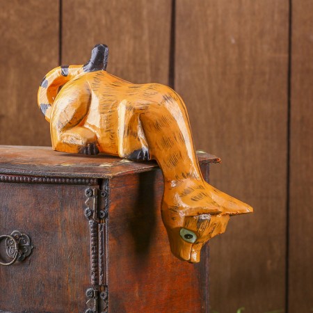 Souvenir tree "Kitten Ginger is peeping" 19x11x5 cm-3