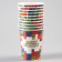 A one -time paper glass with birthday "Cubes, 250 ml