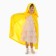 Carnival cloak for children, plush yellow, length 110 cm