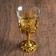 Glass "pleasure" 12*6.5*6.5 cm, gold