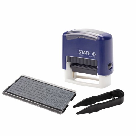 Corpusteum stamp Staff Printer 8051, 38 x 14 mm, 3 lines, 1 cash desk, blue-5