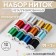 A set of metallized threads, 12 pcs, 91 ± 1 m, color colorful color