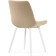 Stool on a metal frame Baoine used metal/velor, white/beige 50x55x83 cm