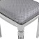 Vasco banquet in 106n, 420x470x490, white/silver/atina silver