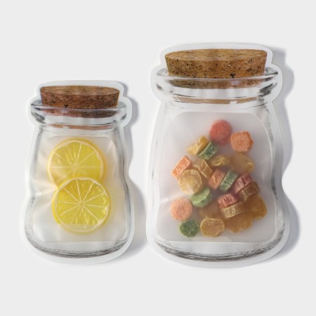 A set of packets for storing bulk products, zip-lock fastening, 2 pcs, 15.5 × 10 cm, 19.6 × 12.6 cm-4
