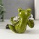 Souvenir Polystone Lak "Frog with popcorn and lemonade" 8.5x11x8 cm