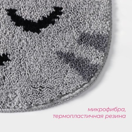 House rug shares "Cat", 50 × 40 cm, gray color-2