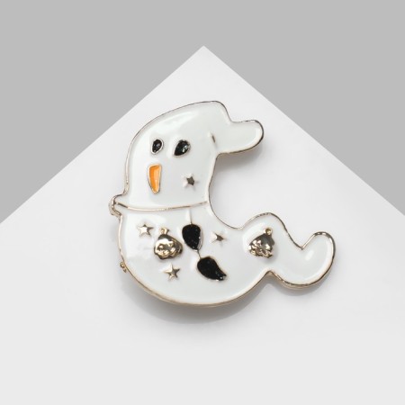 Brooch "Ghost" Funny, color in gold-2