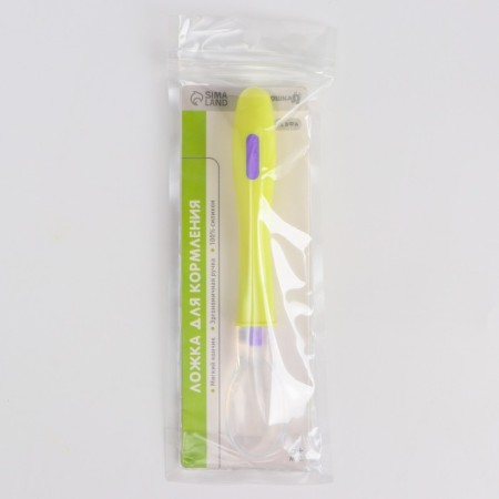 A spoon for nursery for feeding silicone, from 5 months, color mix-5