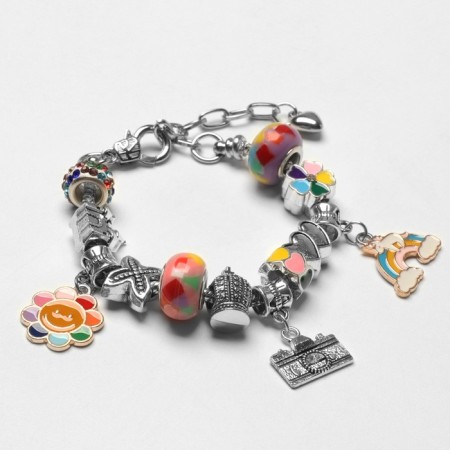 Set for creating bracelets "Gift for Girls", unicorn, 63 subjects, color-1