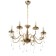 Maldiva chandelier 8he14 40w gold 62x62x32-82cm Bayerlux