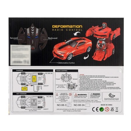 Robot Radio -controlled "Autobot", transforms, works from batteries, mix-25