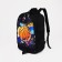 Young backpack from textiles on lightning, 3 pockets, black color
