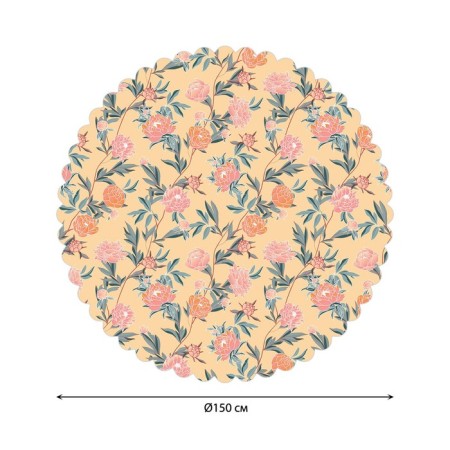 The tablecloth “Flower weaving”, round, Saten, d = 150 cm