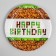 Disposable paper plate "Happy Birthday!", 18 cm
