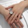 Ring "Time" watch circle, color silver-gold