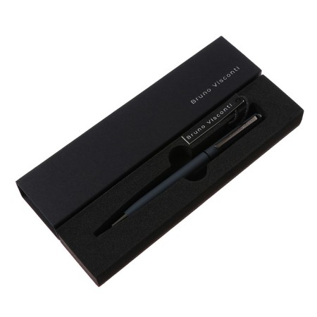 Switching handle, 0.7 mm, BrunovisConti Palermo, Blue rod, metal case Soft Touch graphite, in case
