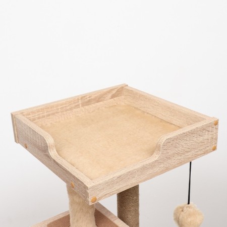 Complex for cats with a claw, with a house, 58 x 54 x 87cm, chipboard, sonoma color-10