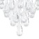 Lamp Cascade "Aletta" 7xled chrome 50x50x86cm Bayerlux