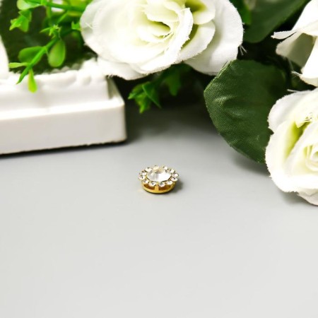 Decor for creativity plastic "Crystal flower" set 20 pcs 1.2x1.2 cm-1